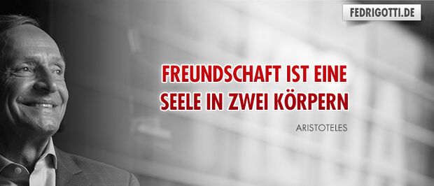 Freundschaft ist eine Seele in zwei Körpern